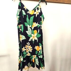 Old Navy Floral Navy Dress. Size XL Tall. NWOT